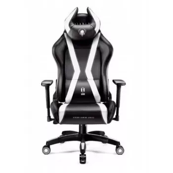 Žaidimų kėdė Diablo X-HORN 2.0 juoda-balta