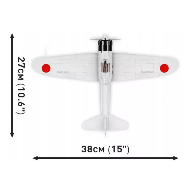 Konstruktorius Cobi Mitsubishi A6M2 „Zero-Sen“ – 347 detalės, rekomenduojamas amžius 3+