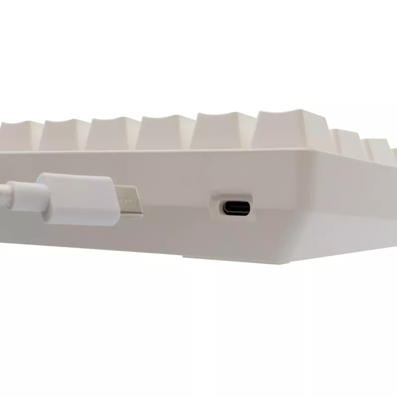 Laidinis mechaninis klaviatūra White Shark Shinobi-2 (GK-004211) — US išdėstymas, raudoni jungikliai, balta