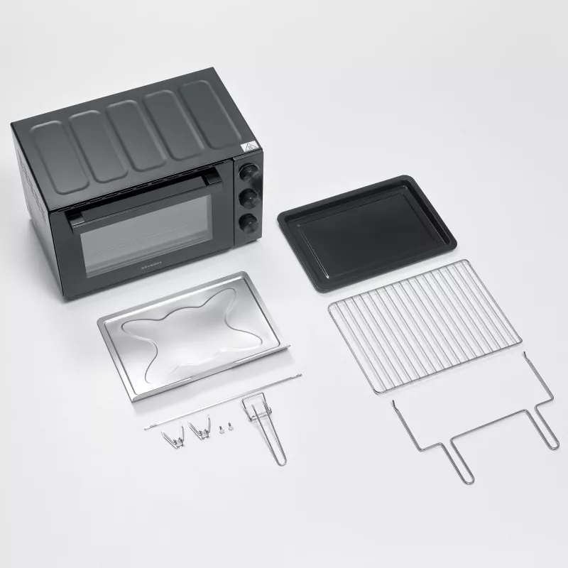 SEVERIN TO 2076 elektrinė orkaitė ant stalo — 46 L, 1800 W, juoda