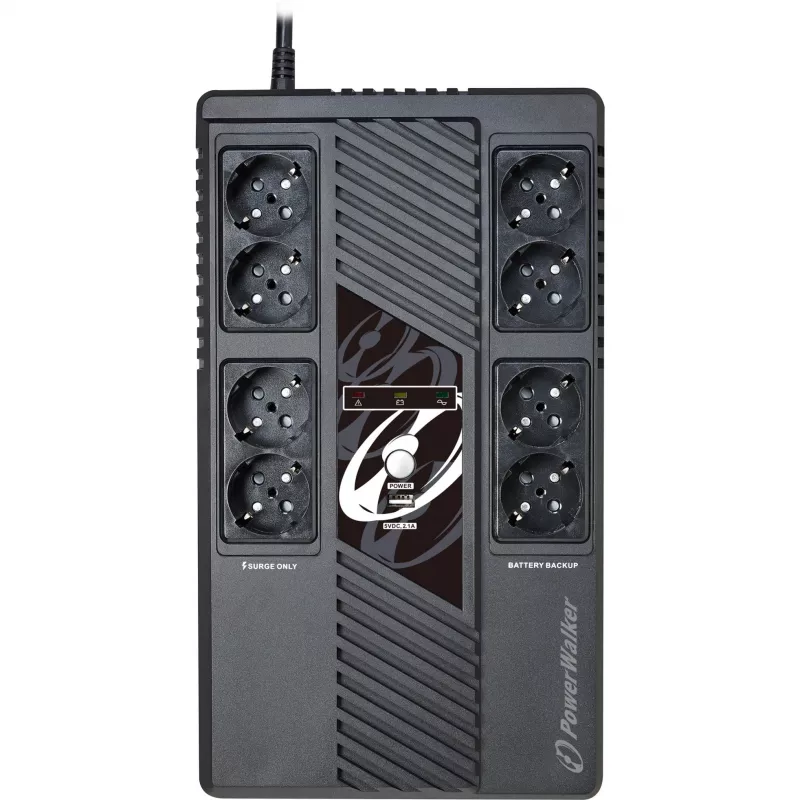 PowerWalker VI 800 MS – nepertraukiamo maitinimo šaltinis (UPS) – 480 W