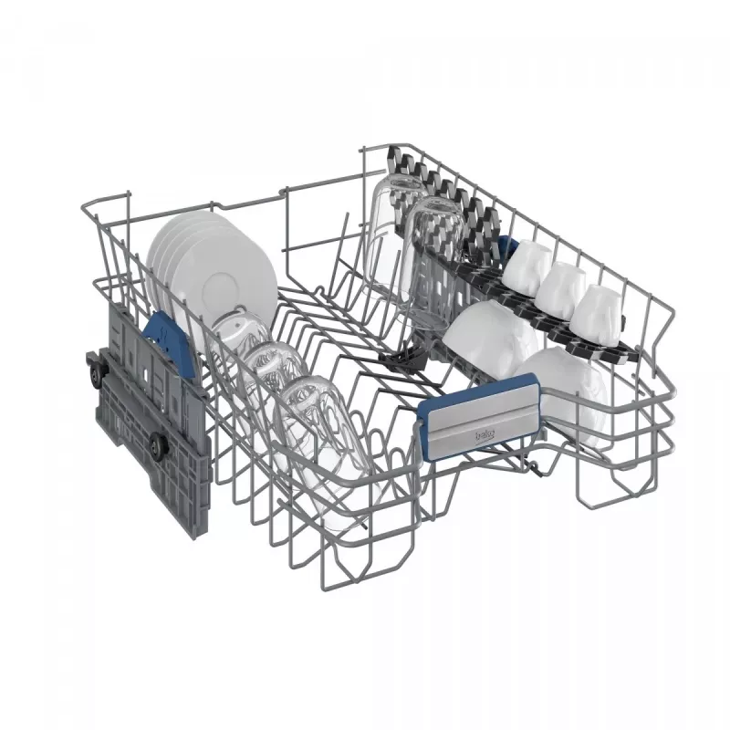 Įmontuojama indaplovė BEKO BDFS26123AQ, 45 cm, 10 komplektų, 49 dB, antracitas