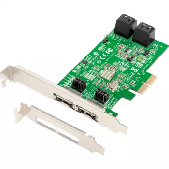 DAWICONTROL DC-624E RAID valdiklis, SATA, PCI Express x2, 0, 1, 5, 10, JBOD, Windows 2000, Windows 7 Home