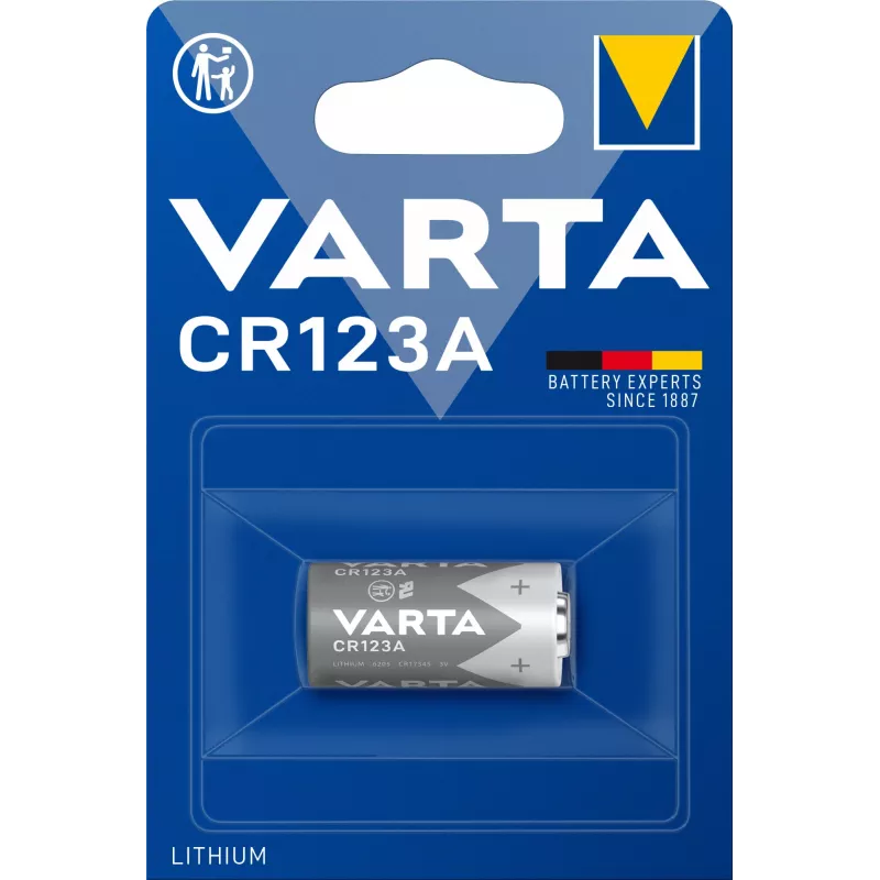 Varta Lithium CR123A 3V 1600mAh baterija fotoaparatams