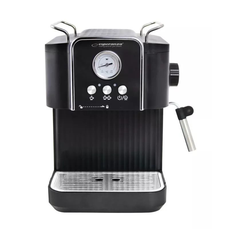 Espreso kavos aparatas ESPERANZA EKC010 — 1,8 L vandens talpa, 850 W, 20 bar, įmontuotas pieno putotuvas