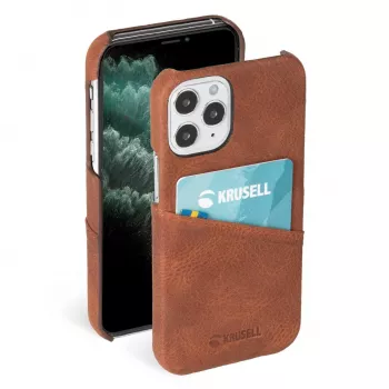 Krusell 62176 dėklas iPhone 12 Pro Max, rudas
