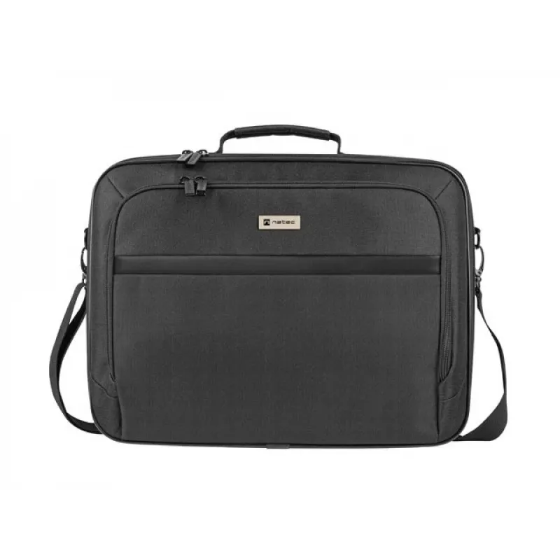 Portfelis NATEC Boxer Lite 39,6 cm (15,6 colio) – poliesteris, 2 skyriai, peties diržas, 410×305×65 mm, 750 g