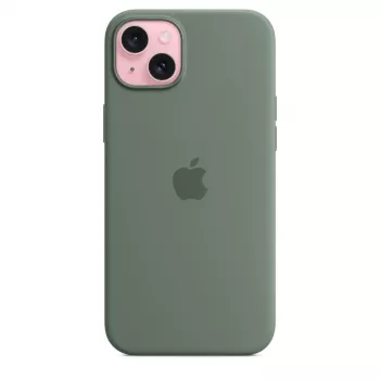 Apple iPhone 15 Plus Silikoninis Dėklas su MagSafe - Kiparisas