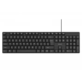 Savio KB-01 klaviatūra Namai/Biuras USB QWERTY JAV anglų Juoda
