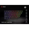 Mechaninė žaidimų klaviatūra SAVIO BLACKOUT X2 PEACH — 61 klavišas 60% QWERTY, RGB LED, hot-swap, USB Type-A/Type-C, atjungiamas laidas