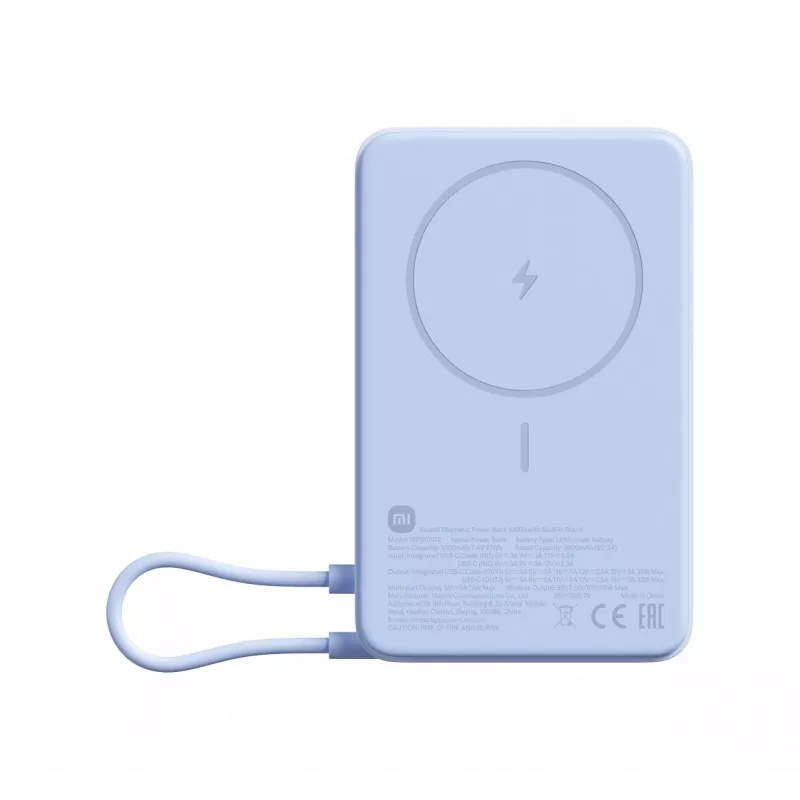 Išorinė baterija Xiaomi Power Bank 33W Magnetic 10000mAh, mėlyna (BHR08PCGL)