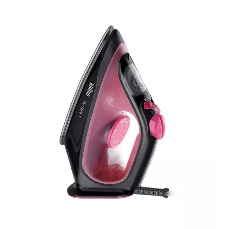Braun TexStyle 1 lygintuvas sausas ir su garais, keraminis padas, 2000 W, juoda, violetinė