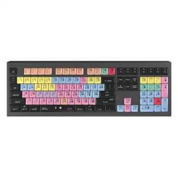 Logickeyboard ASTRA 2 USB QWERTZ klaviatūra, juoda, pilno dydžio, 104 klavišai