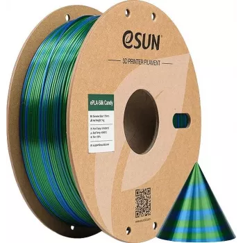 EPLA-SILK CANDY 1,75 mm MĖLYNA ŽALIA 1 kg ESUN 3D FILAMENTAS (EPLA-SILK CANDY175UG1)