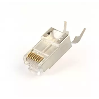 RJ45 jungtys GEMBIRD CAT7 8P8C auksuotos 15µ FTP/SFTP, pakuotė 100 vnt.
