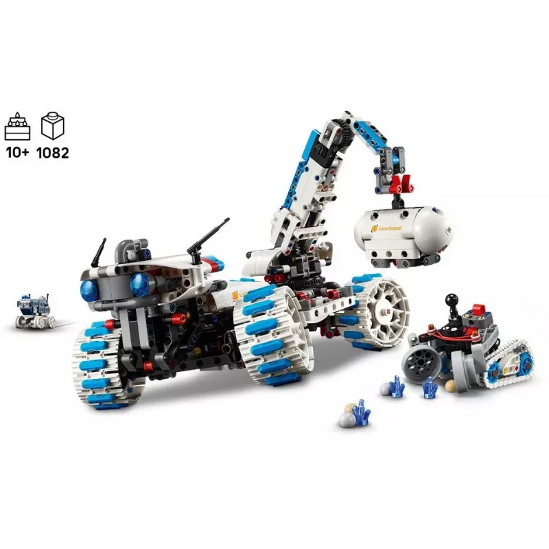 LEGO Technic 42211 Mėnulio roveris „Lunar Outpost“ – statybinis rinkinys, 1082 dalių, modulinė konstrukcija, 130×310×190 mm