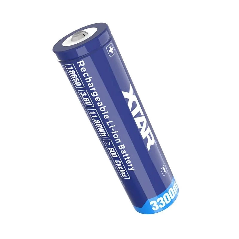 Baterija 18650 3,6V Li-ion 3300 mAh su apsauga