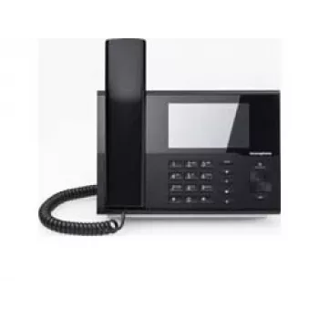 IP232 IP Telefonas Juodas su PoE maitinimo galimybe