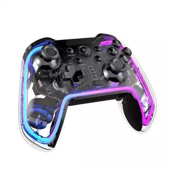 Žaidimų pultas White Shark GPW-8040 RGB belaidis Bluetooth, modelis PRAETORIAN