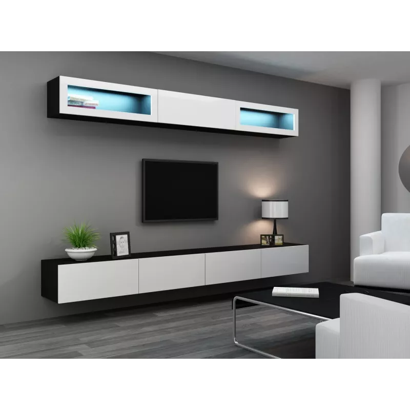 Cama Spintelė VIGO 90 uždara 90/35/32 juodas/baltas blizgus