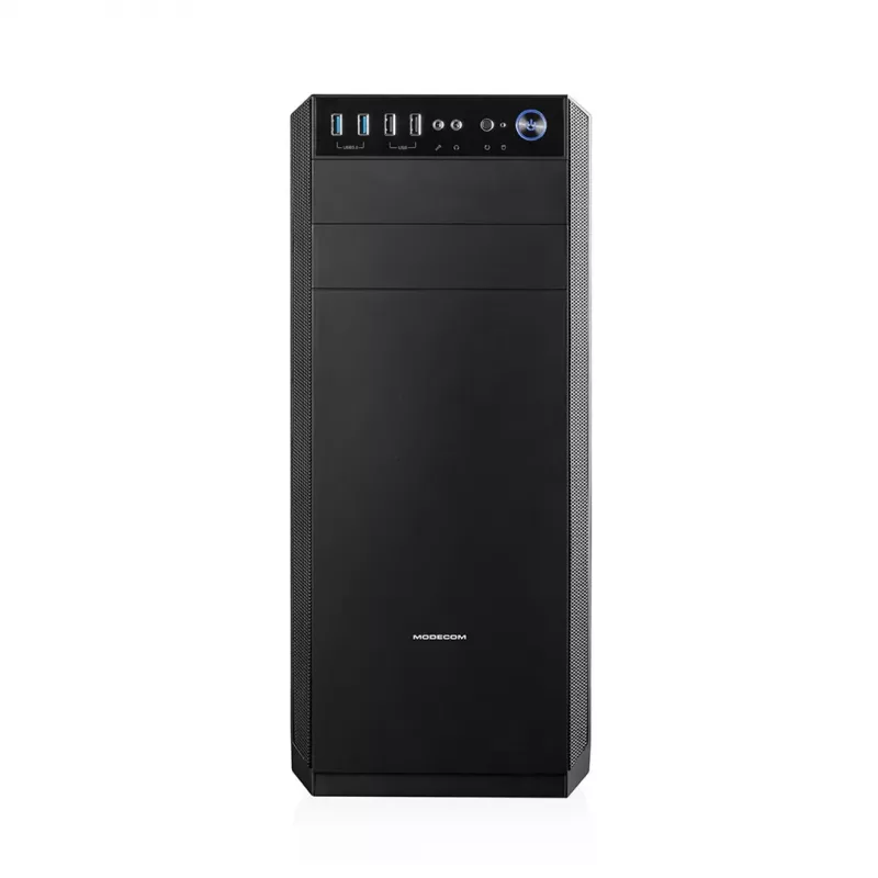PC korpusas MODECOM Oberon Pro Midi Tower, grūdintas stiklas, microATX/ATX, 7 lizdai, 395 mm GPU, 2x3,5 colio + 3x2,5 colio vietos, USB 3.2 Gen1