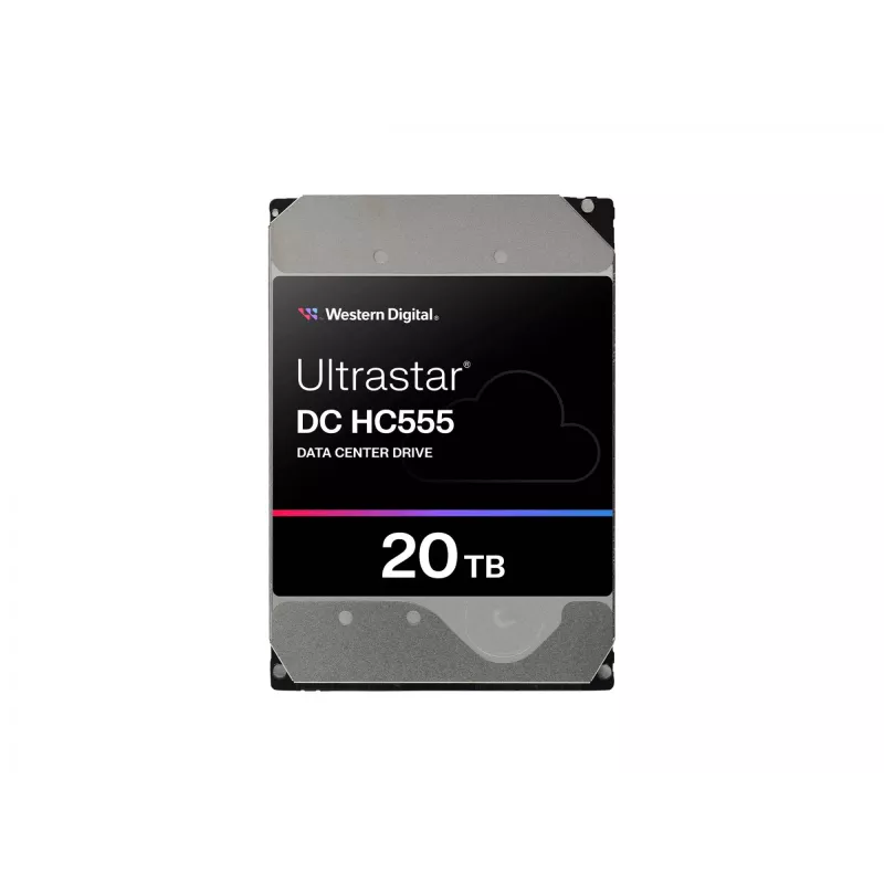 WD Ultrastar DC HC555 – 20 TB vidinis kietasis diskas duomenų centrams su šifravimu (3,5 colio / 8,9 cm)