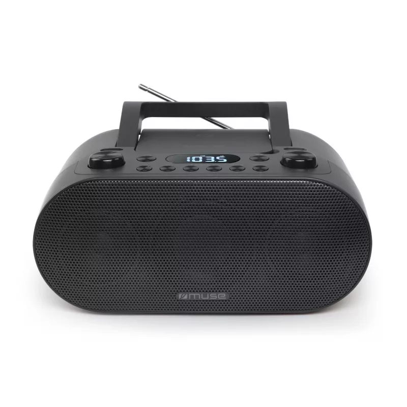 Muse M-35 BT | Nešiojamas radijas su Bluetooth, USB prievadu ir AUX įėjimu | Juoda spalva
