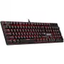 Mechaninė klaviatūra DEFENDER QUEST GK-596 – RGB apšvietimas, Anti-Ghosting, laidas, kompaktiškas išdėstymas