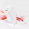 Maitinimo adapteris ONEPLUS SUPERVOOC 120W dviejų prievadų laidinis įkroviklis, 120W bendra galia, 1x USB-C + 1x USB-A, 100–240V, 145 g, baltas