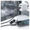 USB laidas RealPower MagneticCharge2 1 m juodas greitas įkrovimas ir duomenų perdavimas
