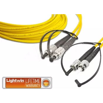 Lightwin LDP-09 FC-ST 1.0 šviesolaidinis kabelis 1 m LSOH OS2 2x FC 2x ST geltonas (LDP-09 FC-ST 1.0)