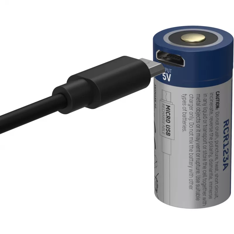 Ansmann 16340 Ličio jonų įkraunama baterija 850 mAh 3,6 V su Micro USB įėjimu 1300-0015