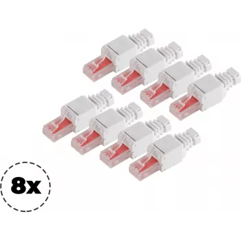 Tinklo kištukas ShiverPeaks 75011-8 Cat.6 beįrankis RJ45 connector, 8P8C
