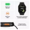Apple Watch Ultra 3 GPS + Cellular 49mm natūralaus titano korpusas su šviesiai mėlynu Alpine Loop dirželiu – vidutinis dydis