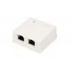Paviršinis tinklo lizdas Extralink EX.9649 — 2x RJ45 Cat5e STP