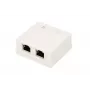 Paviršinis tinklo lizdas Extralink EX.9649 — 2x RJ45 Cat5e STP