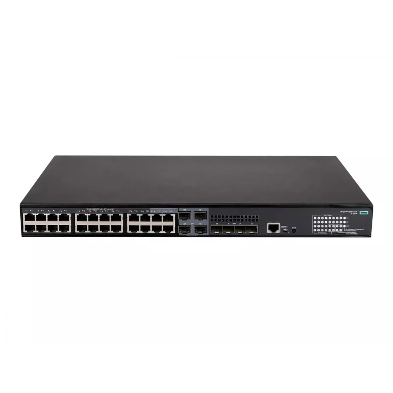 HPE FlexNetwork 5140 24G PoE+ 4SFP+ EI – tinklo jungiklis – L3 – išmanus – 24 x 10/100/1000 (PoE+) + 4 x Combo 10/100/1000Base-T (PoE+) / 100/1000Base-X SFP + 4 x 10 Gigabit Ethernet / 1 Gig