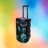 Nešiojamas Bluetooth karaoke garsiakalbis MANTA SPK0803B140 140W, su baterija, MIC/USB/microSD, FM, ekvalaizeriu, ratukais