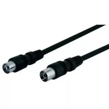 Wentronic Goobay anteninis laidas, juodas, 0,5 m – IEC/Coax kištukas IEC/Koax lizdas (11509)