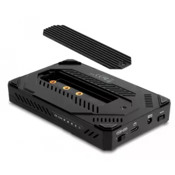 Korpusas dviems diskams DeLOCK 42020 Juodas 2.5 colio USB Type-C 10 Gbit/s