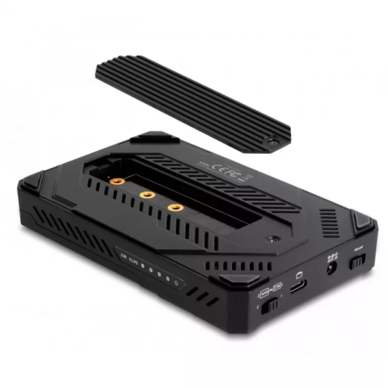 Korpusas dviems diskams DeLOCK 42020 Juodas 2.5 colio USB Type-C 10 Gbit/s