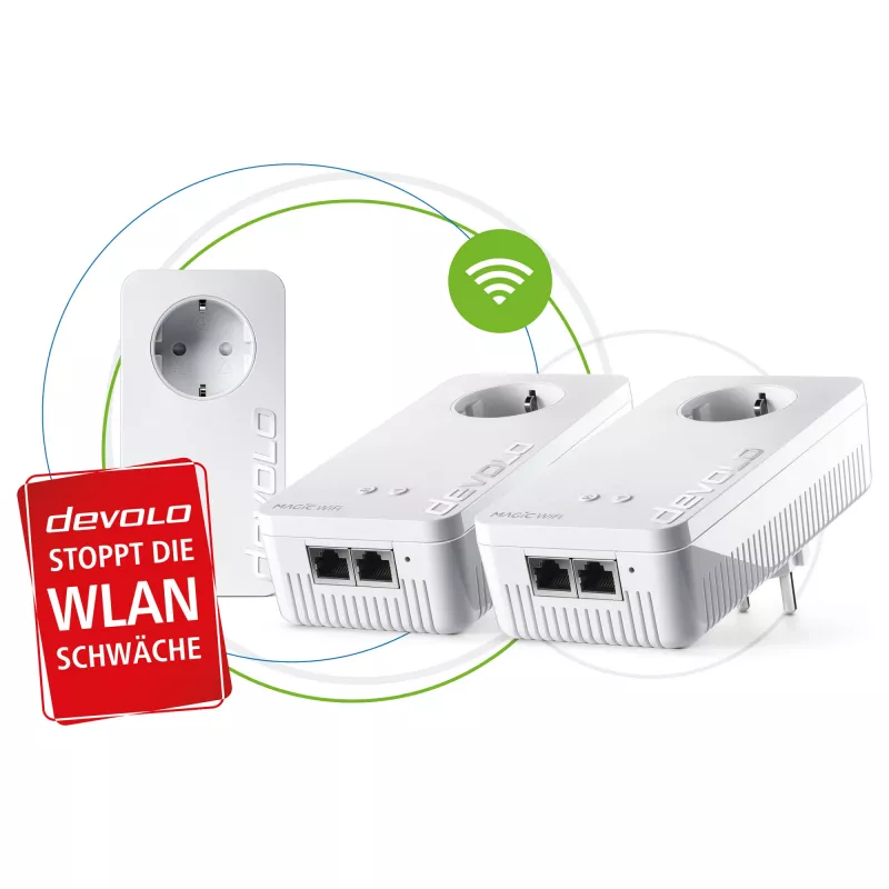 Devolo Magic 2 WiFi next Multiroom Kit, 3 adapteriai, Powerline
