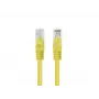 Tinklo jungiamasis kabelis LANBERG PCU6-20CC-0100-Y UTP Cat.6 1 m, CCA, 250 MHz, geltonas
