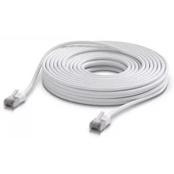 Tinklo laidas Ubiquiti UACC-Cable-Patch-Outdoor-C6A-15M-W RJ-45 Cat6a 15 m Baltas