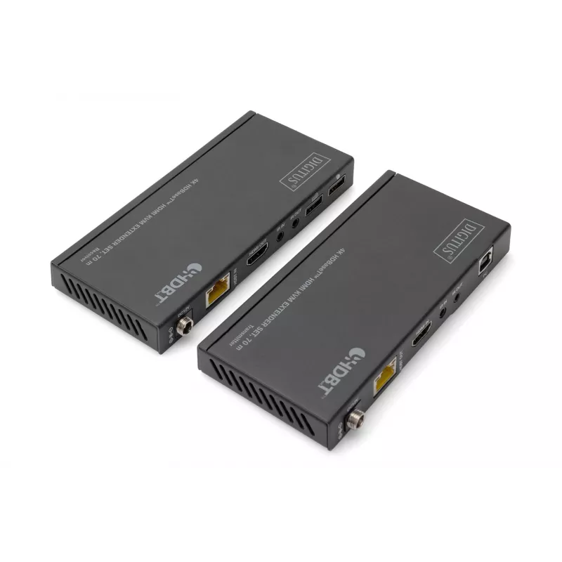 KVM prailgintuvas Digitus 4K HDBaseT HDMI 70 m laidinis