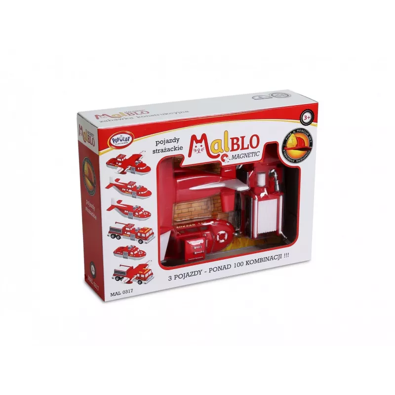 Konstrukcinis rinkinys Popular Playthings Mix or Match Vehicles Fire and Rescue