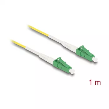 DeLOCK 83221 InfiniBand šviesolaidinis kabelis 1 m LC LC/APC geltonas