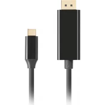 LANBERG Laidas USB-C (vyriškas) -> DisplayPort (vyriškas) 0,5 m 4K 60Hz juodas