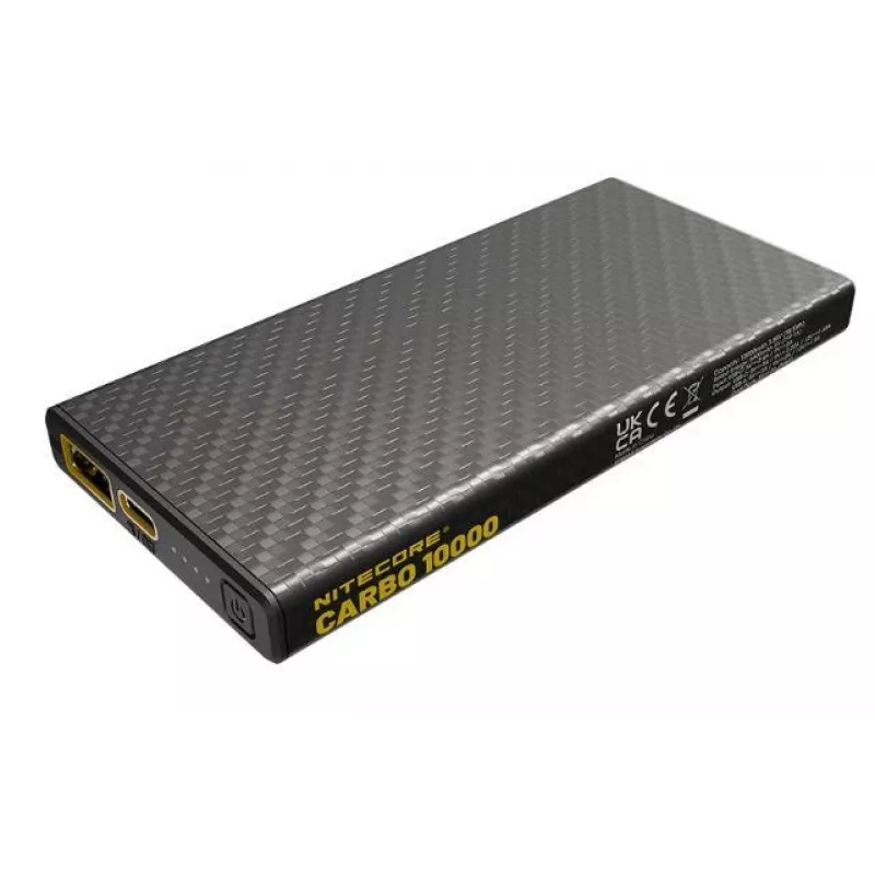 Nitecore CARBO 10000 nešiojamasis akumuliatorius, 10000 mAh, juodas