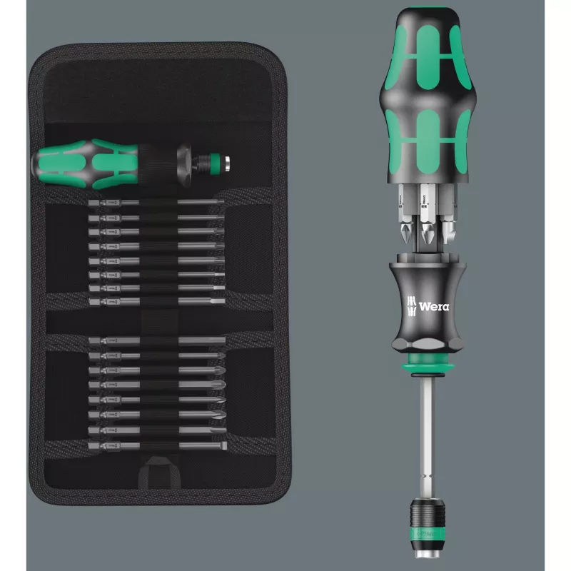 Wera Kraftform compact 62 rinkinys Kombinuotas atsuktuvas